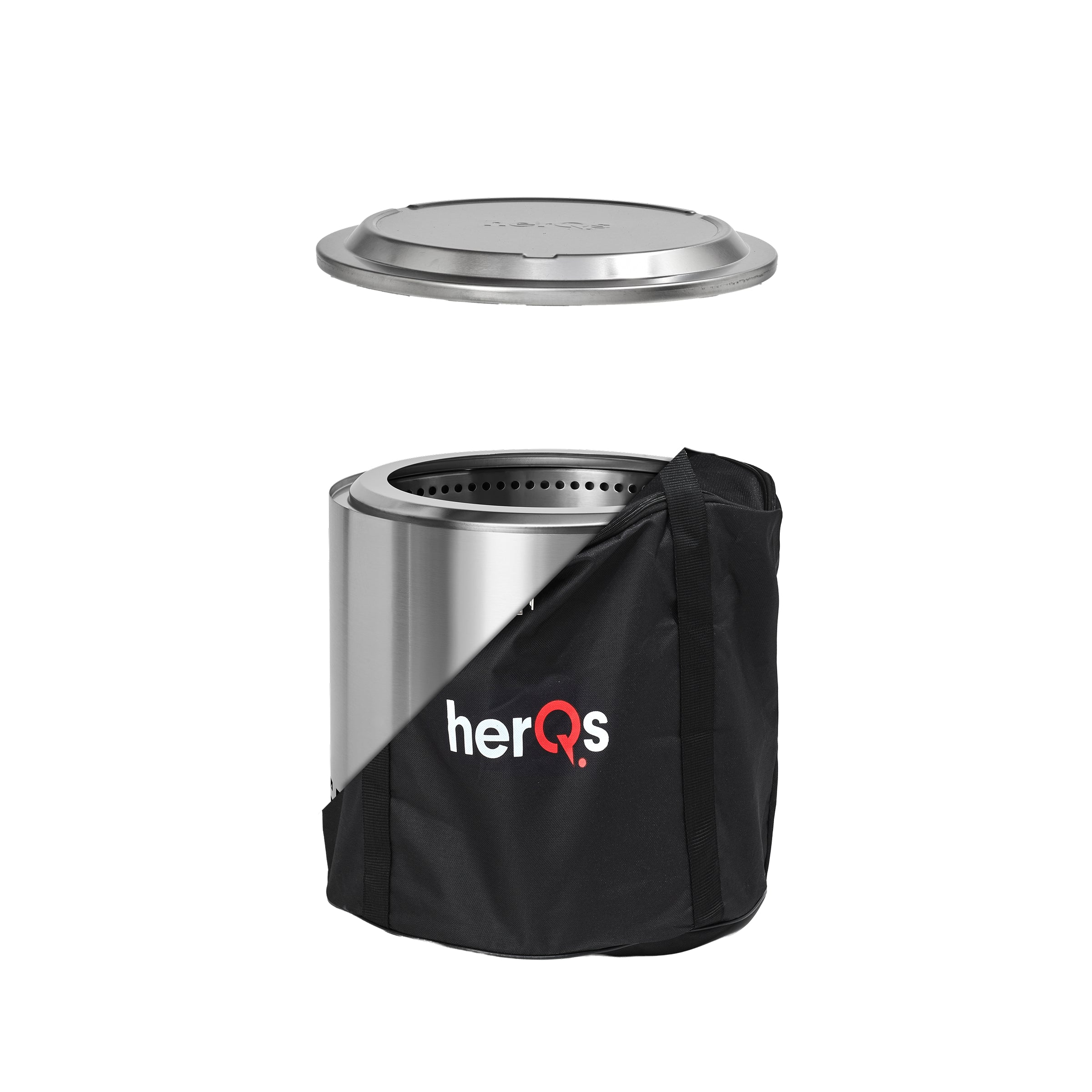 herQs Smokeless FirePit Blaze + Closer