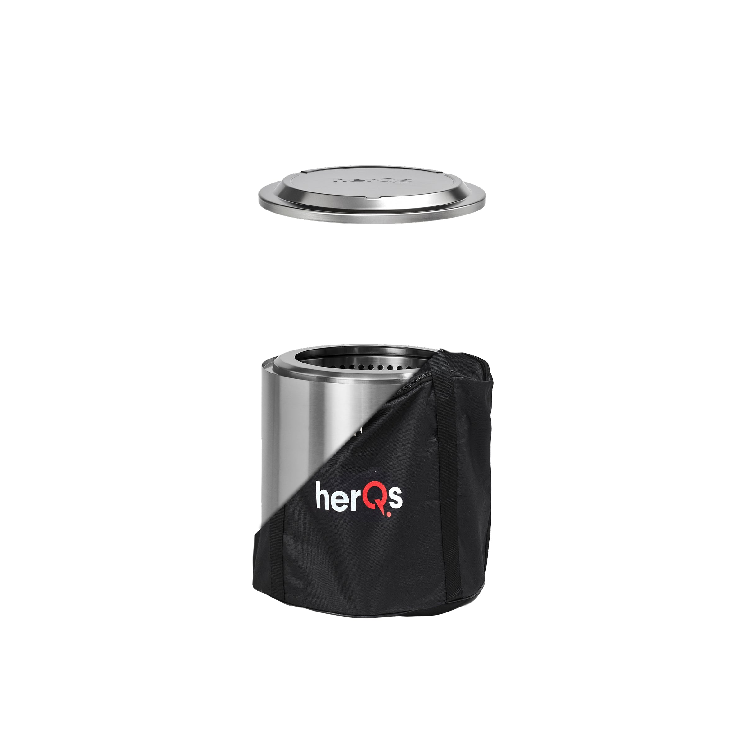 herQs Smokeless FirePit Cozy + Closer