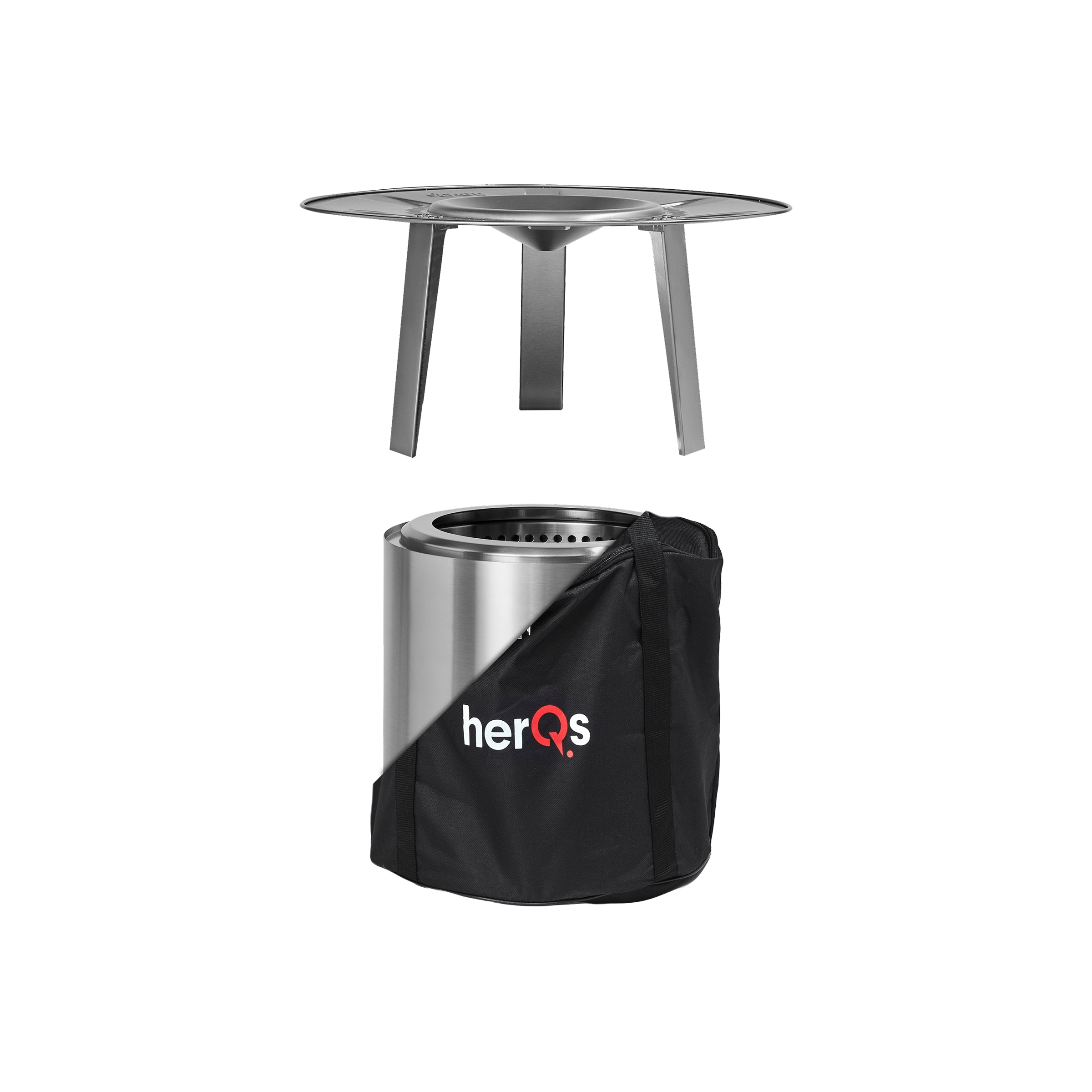 herQs Smokeless FirePit Cozy + Heater
