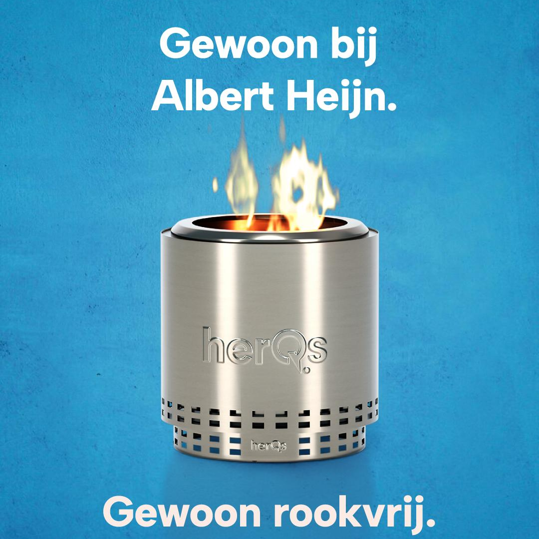 herQs rookloze vuurkorven te verkrijgen bij de Albert Heijn - Gewoon Rookvrij