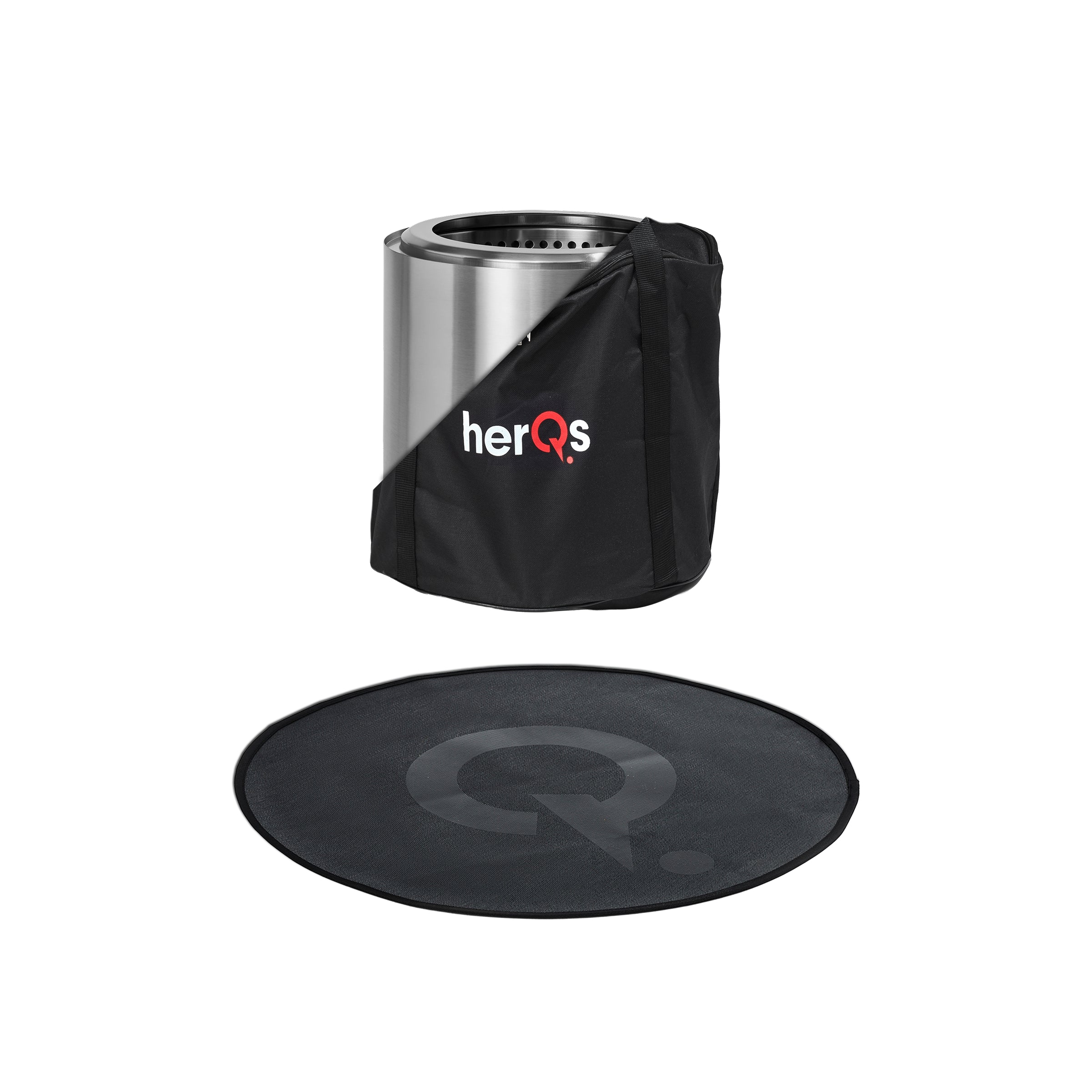 herQs Smokeless FirePit Cozy + Grounder