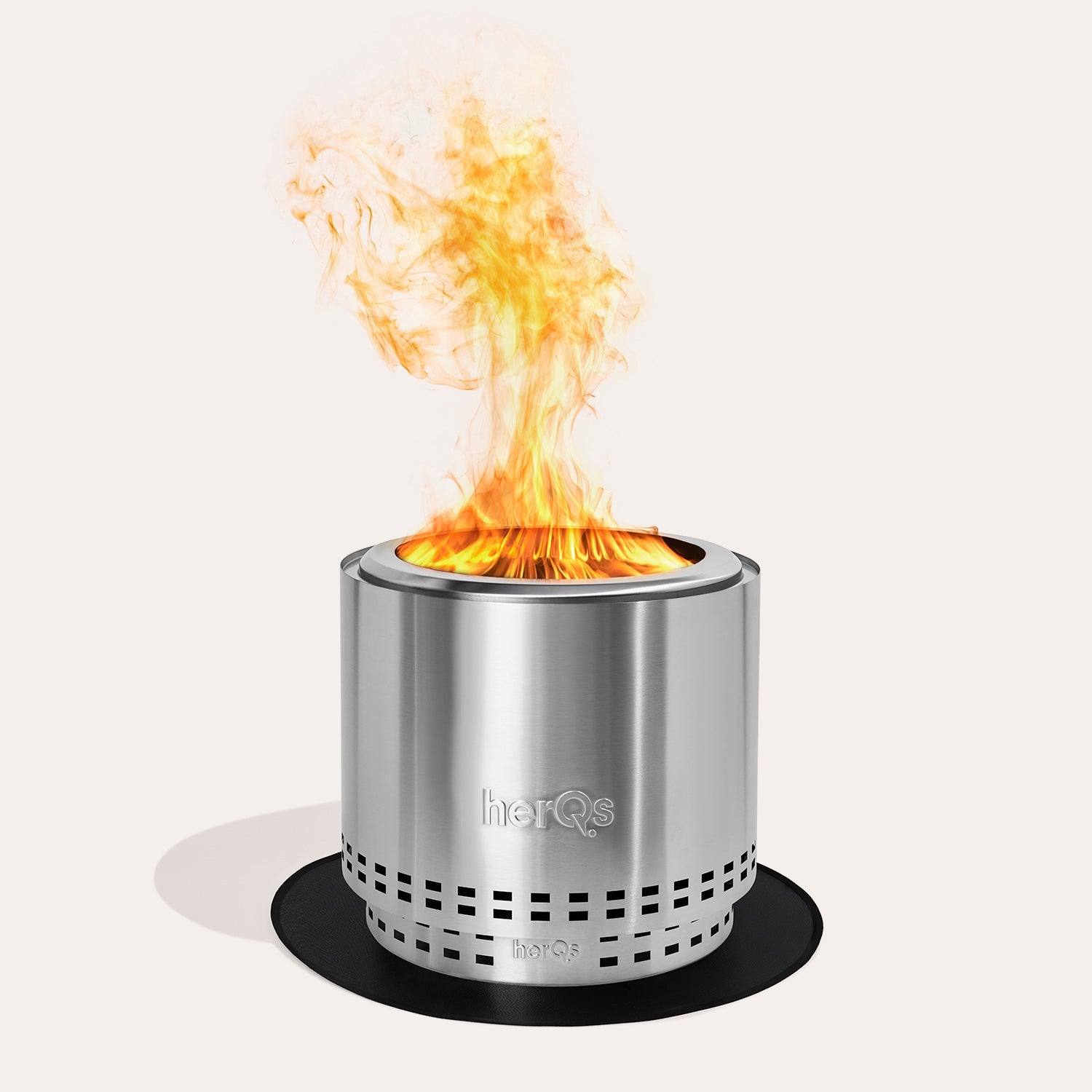 herQs Smokeless FirePit Blaze + Grounder
