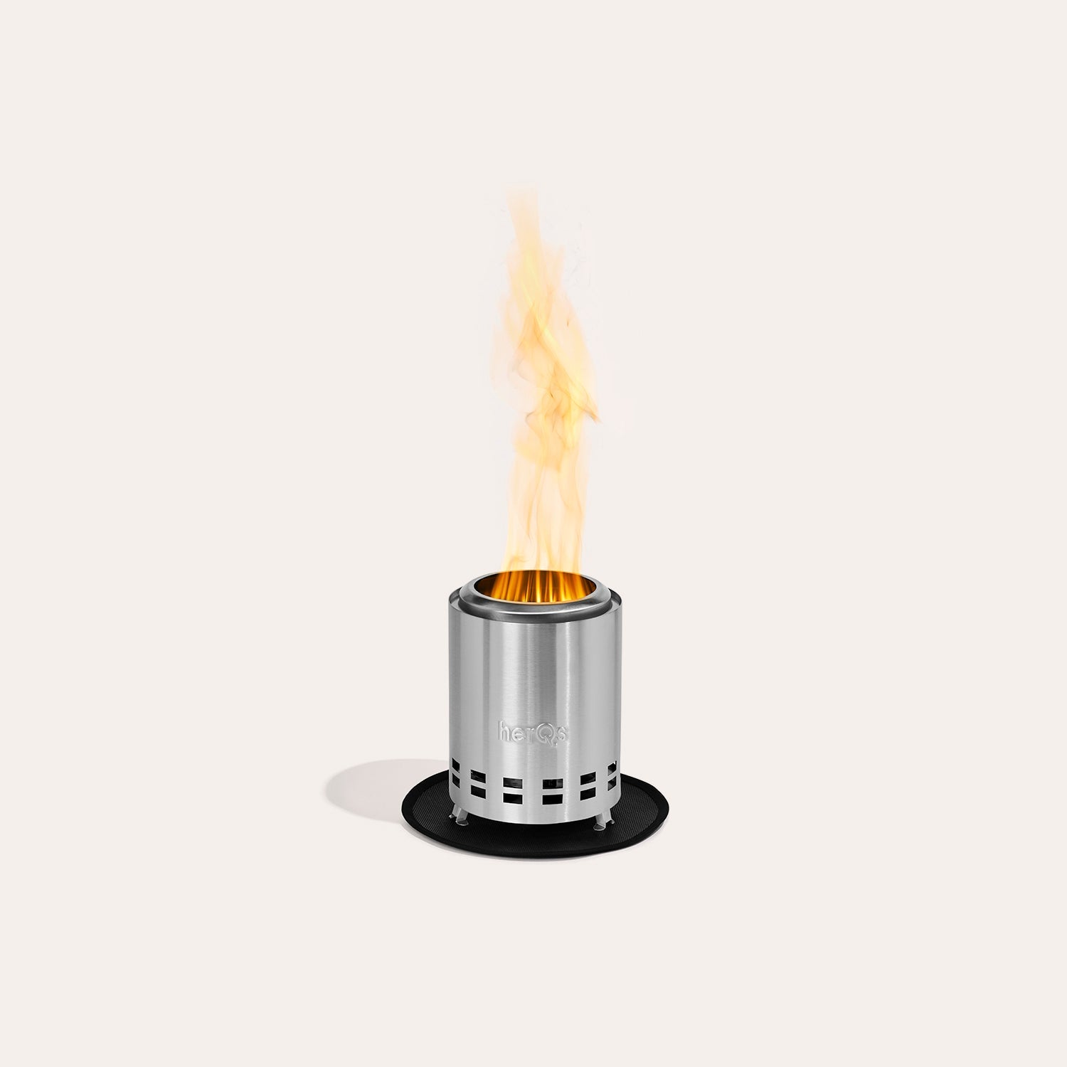 herQs Smokeless FirePit Mighty + Grounder