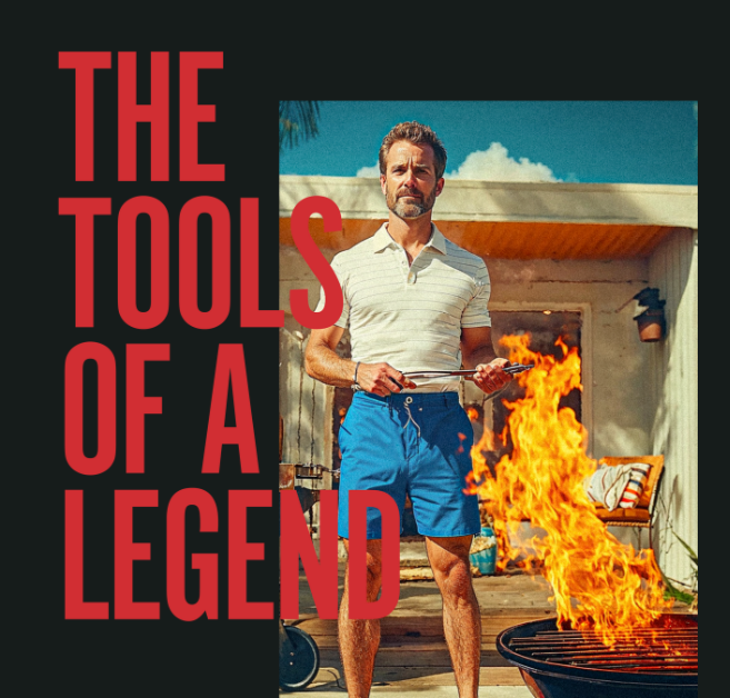 The tools of a legend - vuurmeester aan de BBQ